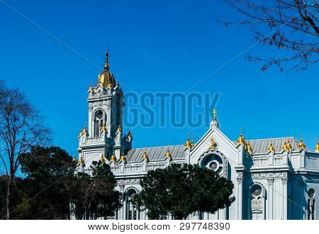 Turkey, Istanbul - March 15, 2019: Bulgarian St. Stephen Iron Church, Orthodox Church In Balat.