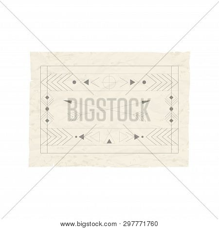 Indian Elements. Azte Illustration. Indian Elements In Flat Design
