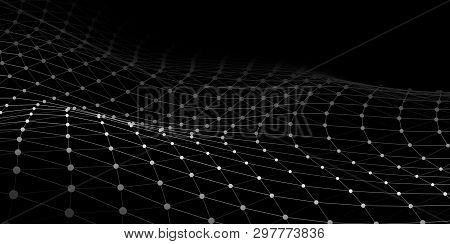 Wave Connecting Dots Vector & Photo (Free Trial) | Bigstock
