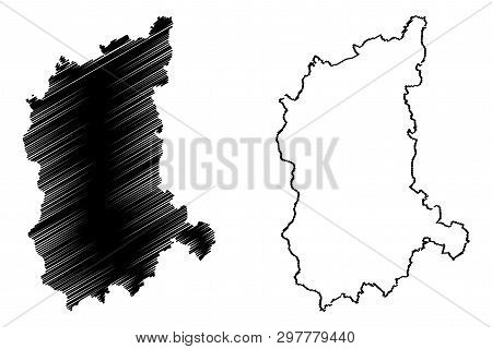 Lubusz Voivodeship (administrative Divisions Of Poland, Voivodeships Of Poland) Map Vector Illustrat
