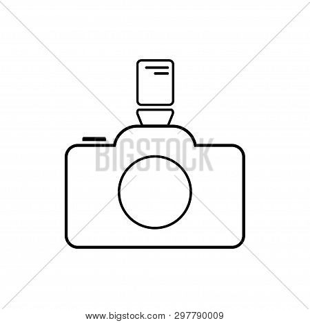 Camera - Vector Icon In Outline Design. Camera Icon