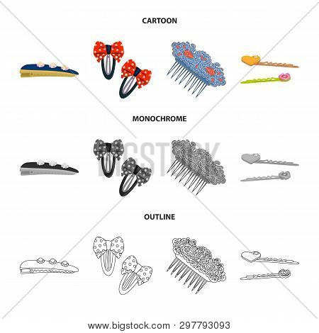 Vector Design Of Beauty And Fashion Logo. Set Of Beauty And Female Stock Vector Illustration.