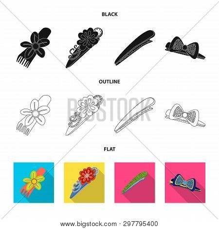 Vector Design Of Beauty And Fashion Icon. Collection Of Beauty And Female Vector Icon For Stock.