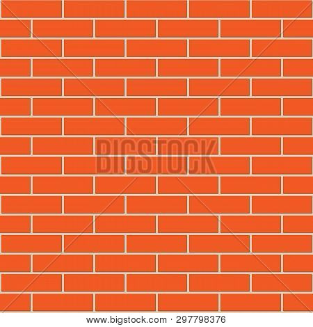 Colorful Brick Wall Seamless Pattern In Flat Style, Great Design For Any Purposes. Modern Home Decor