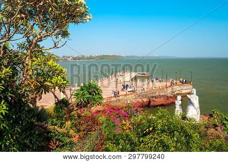 Dona Paula Cape Is A Viewpoint In Panjim City In Goa State Of India