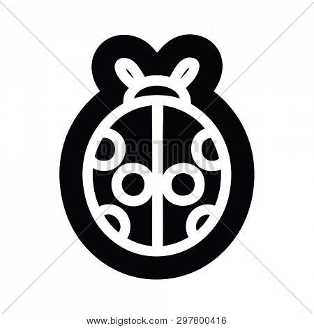 cute ladybug icon symbol