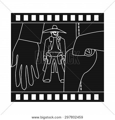 Vector Illustration Of Western And Poster Symbol. Set Of Western And Adventure Stock Vector Illustra
