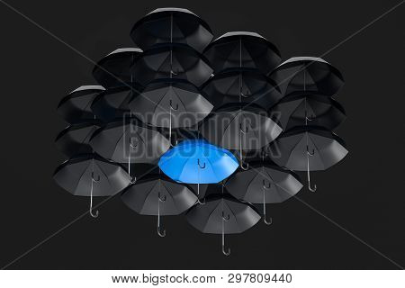 3D Rendering, The Umbrella With White Background