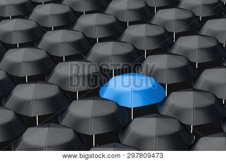 3D Rendering, The Umbrella With White Background