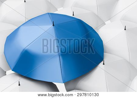 3D Rendering, The Umbrella With White Background