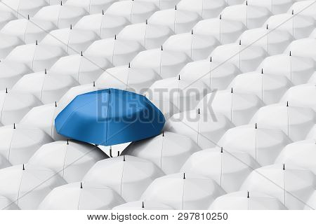 3D Rendering, The Umbrella With White Background