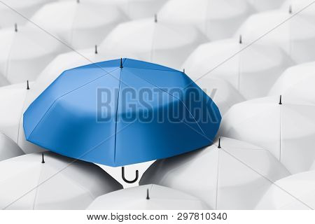 3D Rendering, The Umbrella With White Background