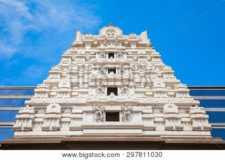 Sri Radha Krishna Temple Is Located At Bangalore In India, One Of The Largest Iskcon Temples In The 