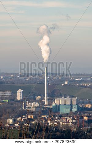 An image of a waste incineration plant in Stuttgart Germany