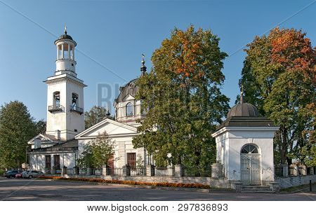 Ust-izhora, St Petersburg. Russia. View Of Alexander Nevsky Church. Ust-izhora Is Municipal Settleme