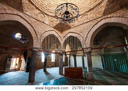 Antalya, Turkey - September 14, 2014: Alaaddin Mosque Interior In Antalya Old Town Or Kaleici In Tur