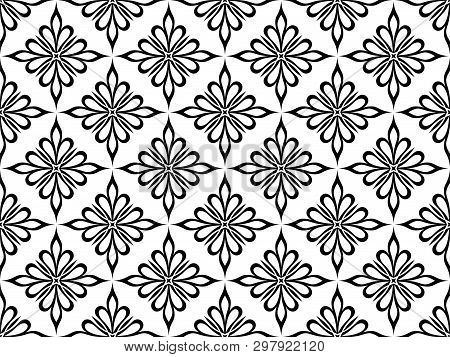 Abstract Floral Seamless Pattern. Modern Stylish Texture. Vector Background.