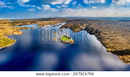 Aerial View Of Doon Fort By Portnoo - County Donegal - Ireland