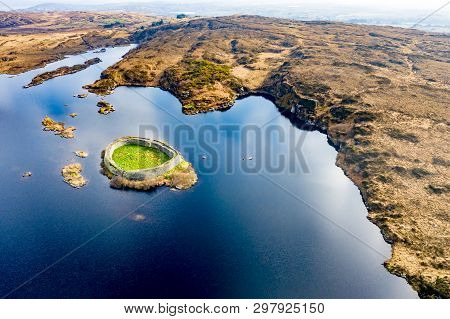 Aerial View Of Doon Fort By Portnoo - County Donegal - Ireland