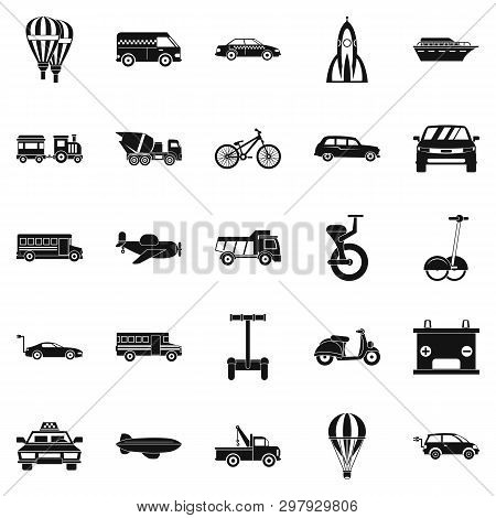 Two Wheeler Icons Set. Simple Set Of 25 Two Wheeler Icons For Web Isolated On White Background