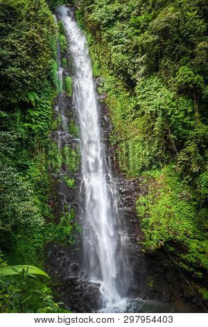 Melanting Waterfall In Munduk Area, Bali, Indonesia
