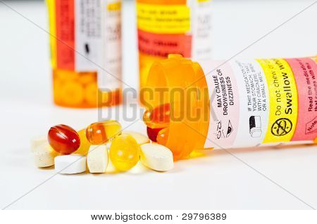 Vitaminen morsen van voorschrift fles