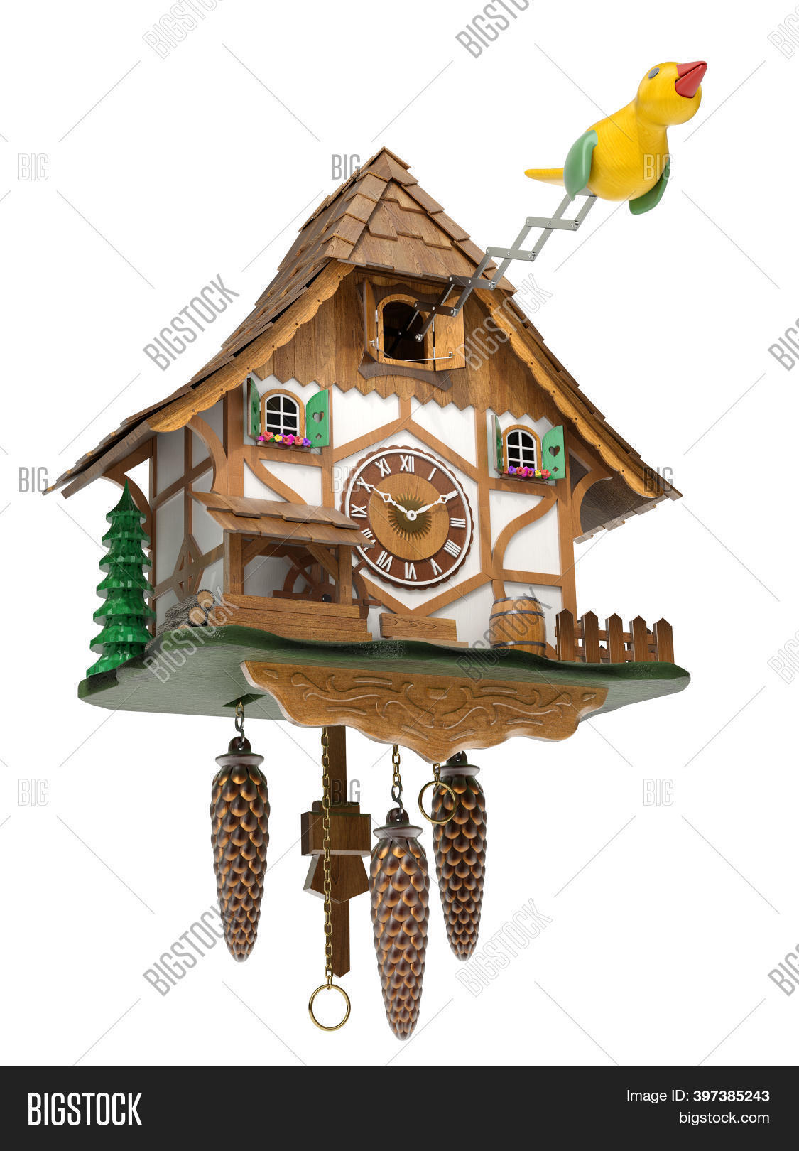 Cuckoo Clock Yellow Image & Photo (Free Trial) Bigstock