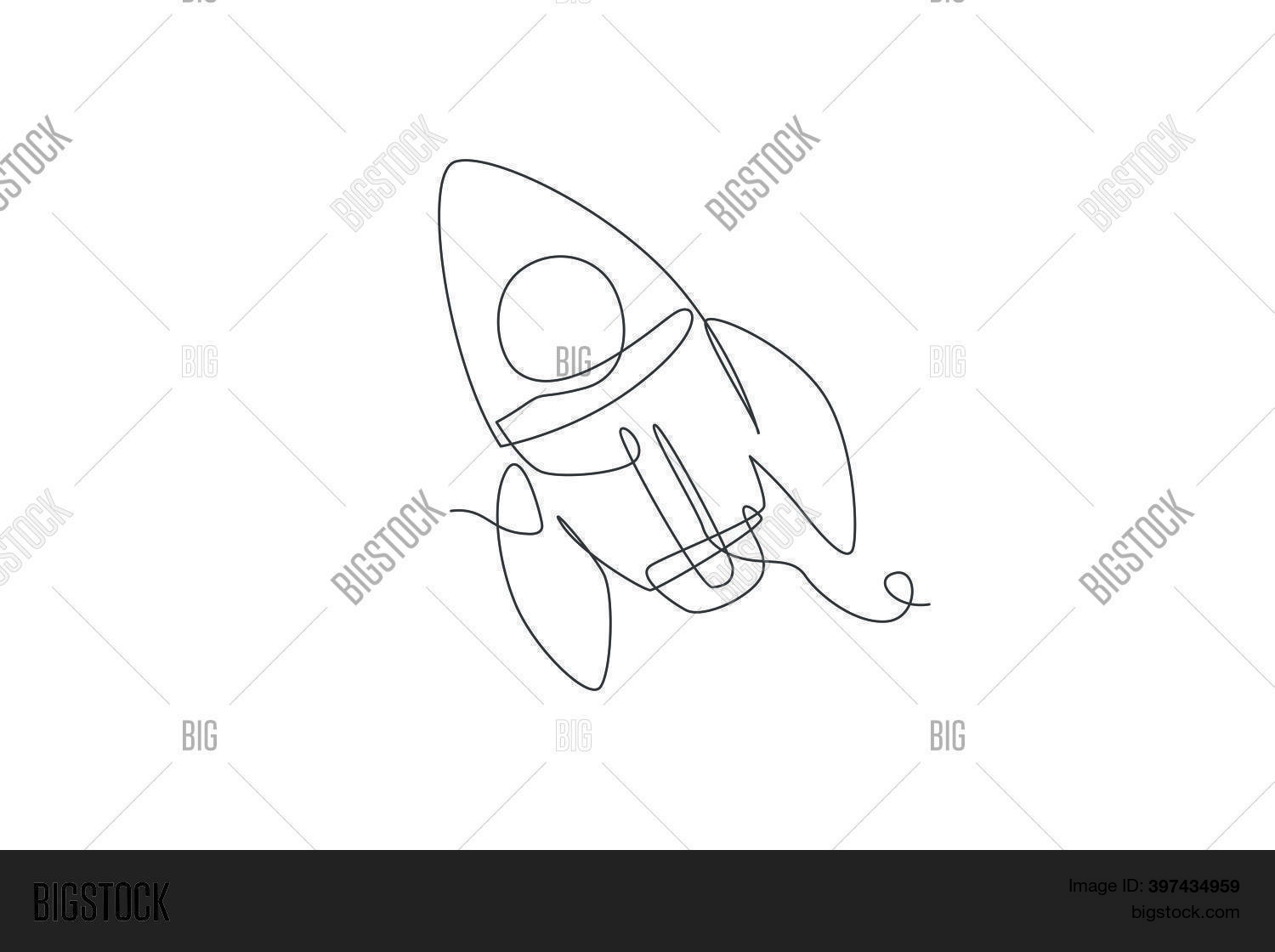 One Continuous Line Vector Photo Free Trial Bigstock