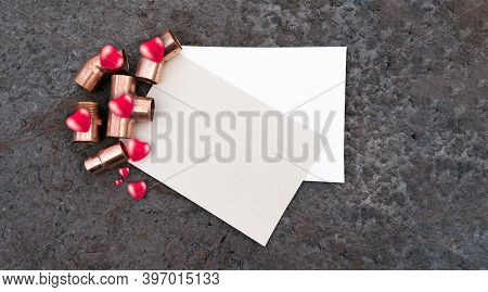 Valentine's Day Decoration Composition With Plumbing Tools And 3d Hearts. 
Concept Of Strong ,eterna