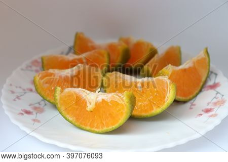 Tasty And Healthy Tangerines Stock