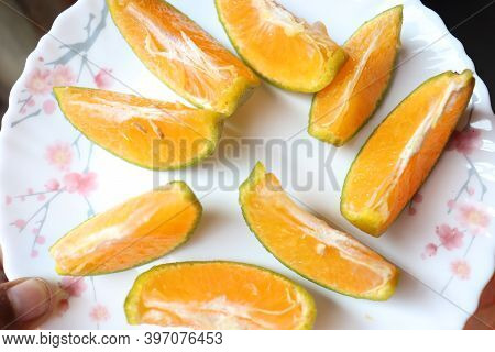 Tasty And Healthy Tangerines Stock