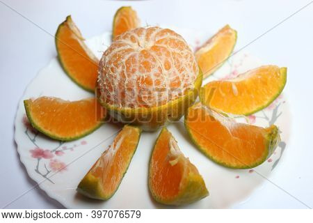 Tasty And Healthy Tangerines Stock