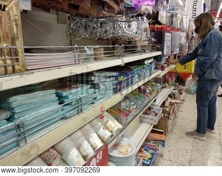 Beersheba Israel November 25 2020 Hanukkah Souvenirs For A Jewish Holiday, Shelf In Boom Store. High