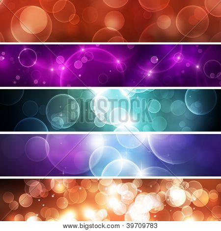 추상 Bokeh 배너