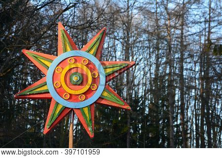 The Star Is A Traditional Symbol Of Christmas And New Year.