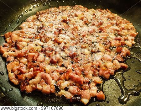 White Cabbage With Bacon Herbs And Spices