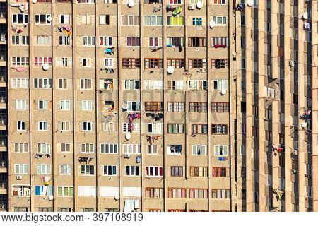 Tbilisi, Georgia - 28 November, 2020: Multi-storey Residential Building In Tbilisi