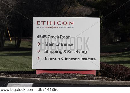 Cincinnati - Circa November 2020: Ethicon Headquarters. A Division Of Johnson And Johnson, Ethicon M