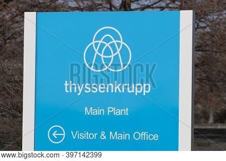 Hamilton - Circa November 2020: Thyssenkrupp Bilstein North American Headquarters. Thyssenkrupp Prod