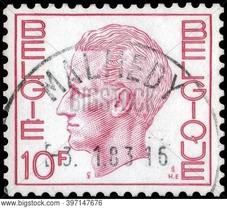 Saint Petersburg, Russia - September 18, 2020: Postage Stamp Issued In Belgium With The Image Of The