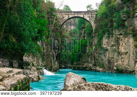 Amazing River Landscape From Koprulu Canyon In Manavgat, Antalya, Turkey.