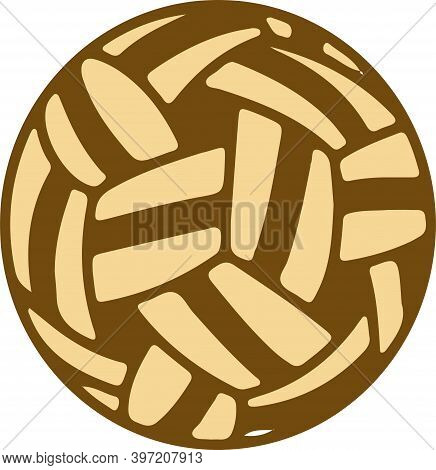 Sepak Takraw Icon Isolated On White Background