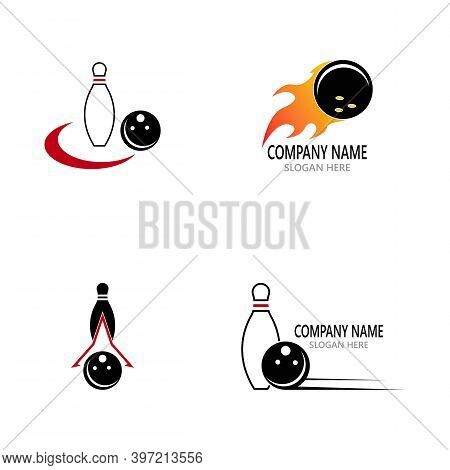 Bowling Logo Stock Vector Sport Template Illustration