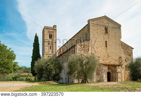Castelnuovo Dell'abbate, Italy, Municipaliry Of Montalcino, The St. Antimo Abbey (twelth Century)
