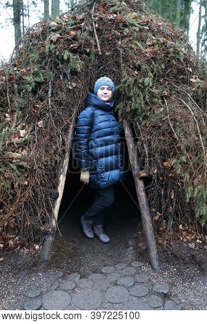 Woman In Fir Hut