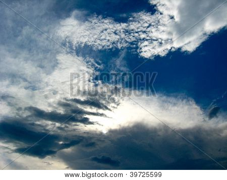 background with beautiful blue sky