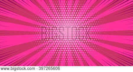 Pop Art Yellow Comics Book Cartoon Magazine Cover. Cartoon Funny Retro Pattern Strip Mock Up. Vector