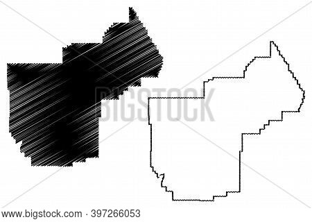 Yellowstone County, Montana (u.s. County, United States Of America, Usa, U.s., Us) Map Vector Illust