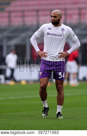 Milano, Italy. 29th November 2020. Sofyan Amrabat Of     During The Serie A Match Beetween Ac Milan 