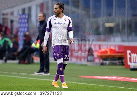 Milano, Italy. 29th November 2020. Martin Caceres Of Acf Fiorentina    During The Serie A Match Beet